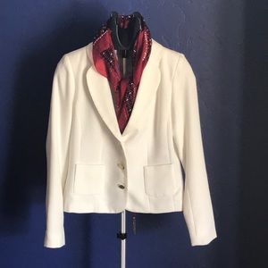 Forever 21 White Fabric Blazer